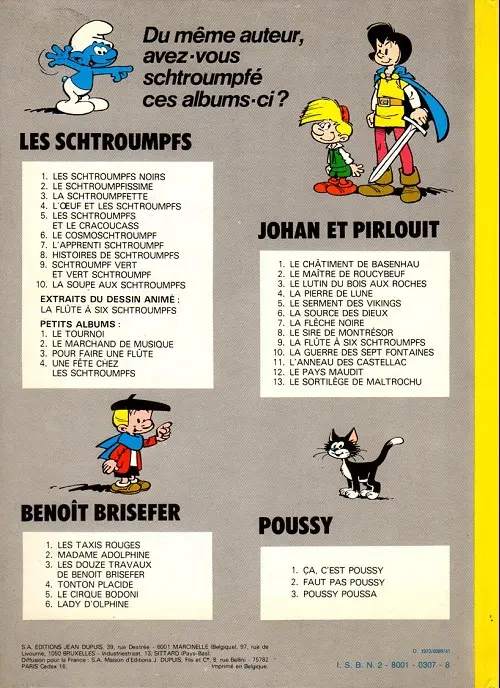 Verso de l'album Benoît Brisefer Tome 6 Lady d'Olphine