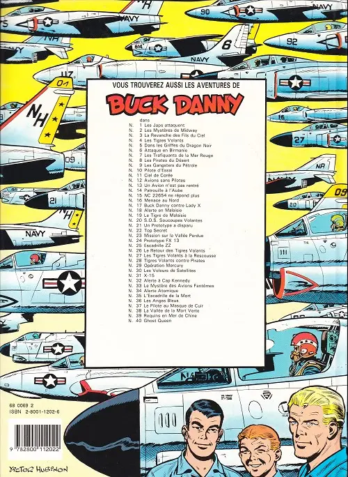 Verso de l'album Buck Danny Tome 6 Attaque en Birmanie