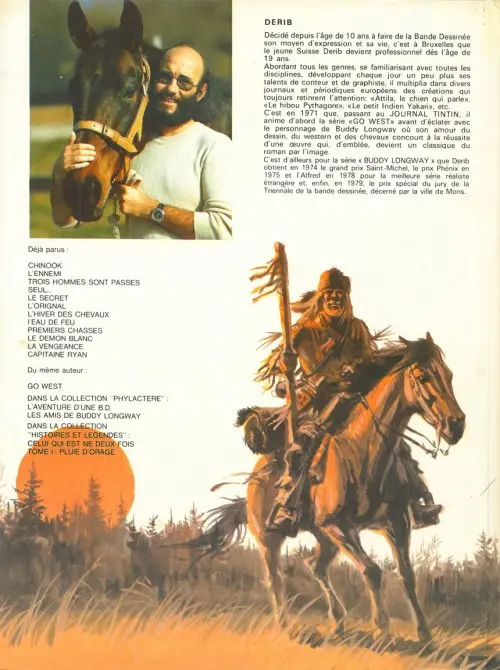 Verso de l'album Buddy Longway Tome 2 L'ennemi