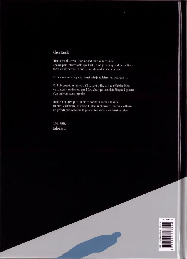 Verso de l'album Le Dessin