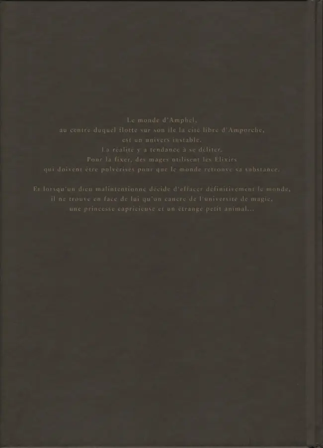 Verso de l'album Élixirs Tome 1 Le sortilège de Loxullio