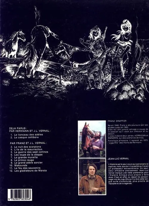 Verso de l'album Jugurtha Tome 8 Le Prince rouge