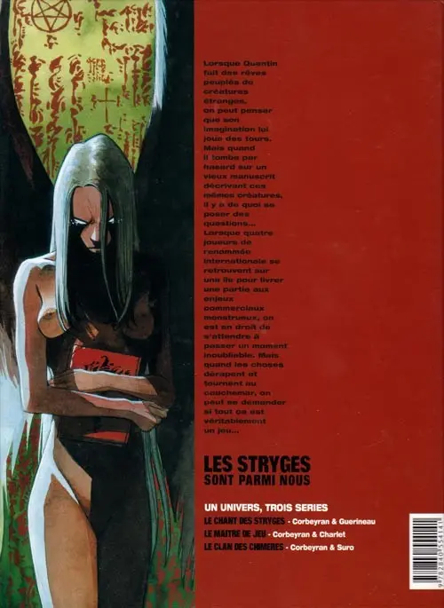Verso de l'album Le Maître de jeu Tome 1 Testament