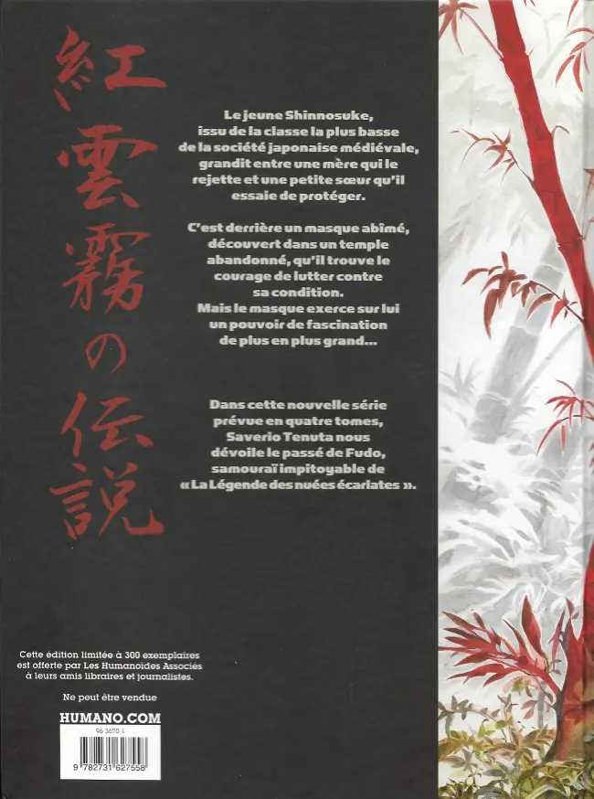 Verso de l'album Le Masque de Fudo Tome 1/4 Brume