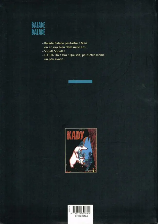Verso de l'album Balade Balade