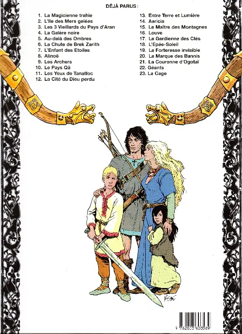 Verso de l'album Thorgal Tome 1 La Magicienne trahie