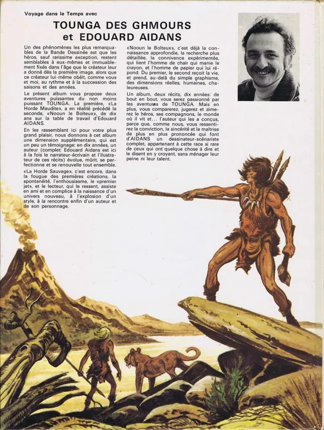 Verso de l'album Tounga Tome 1 La horde maudite