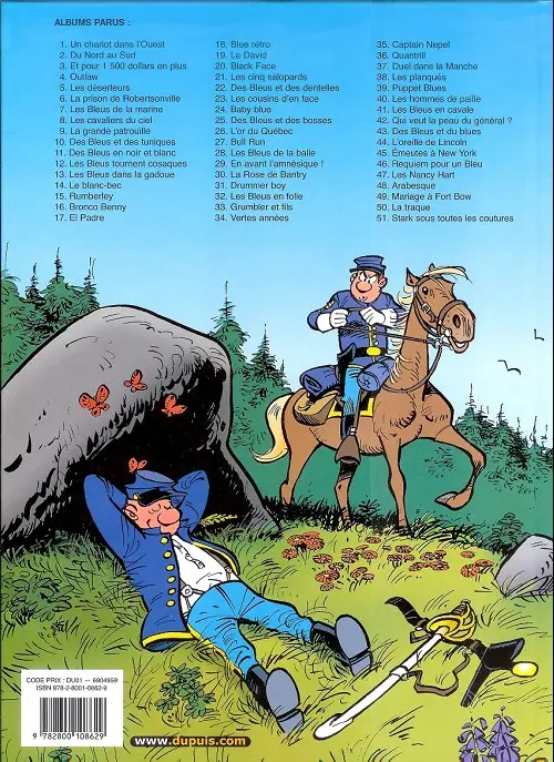 Verso de l'album Les Tuniques Bleues Tome 5 Les déserteurs