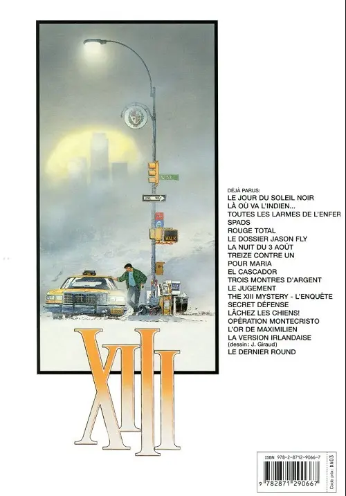 Verso de l'album XIII Tome 9 Pour Maria