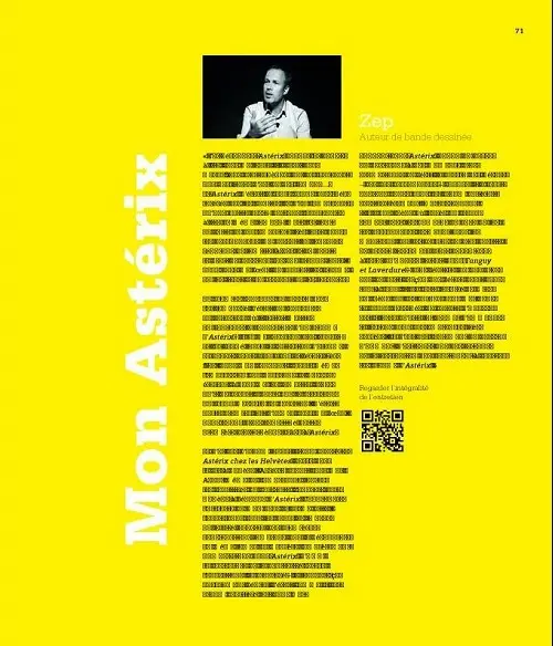 Verso de l'album Astérix Astérix de A à Z