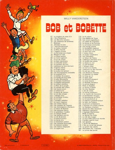 Verso de l'album Bob et Bobette Tome 181 Le prince des poires