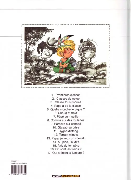 Verso de l'album Cédric Tome 17 Qui a éteint la lumière ?