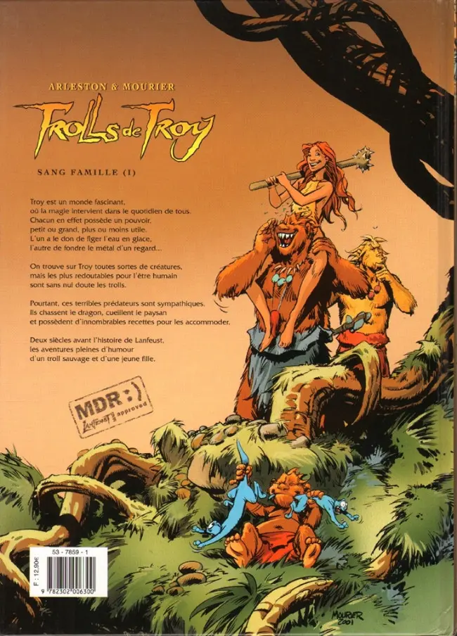 Verso de l'album Trolls de Troy Tome 12 Sang famille (I)