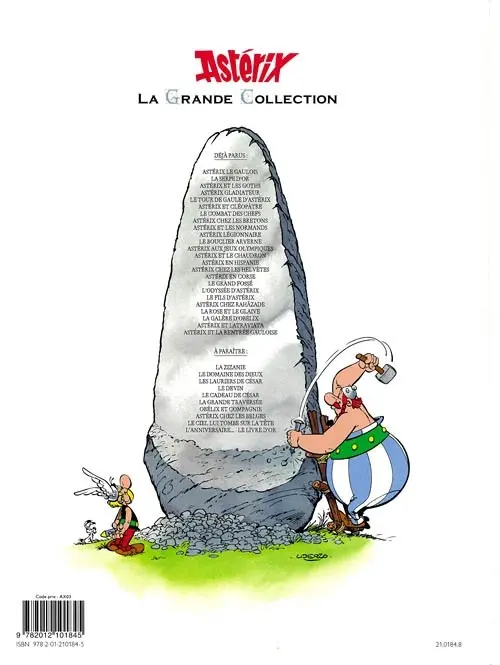 Verso de l'album Astérix La Grande Collection Tome 16 Astérix chez les helvètes