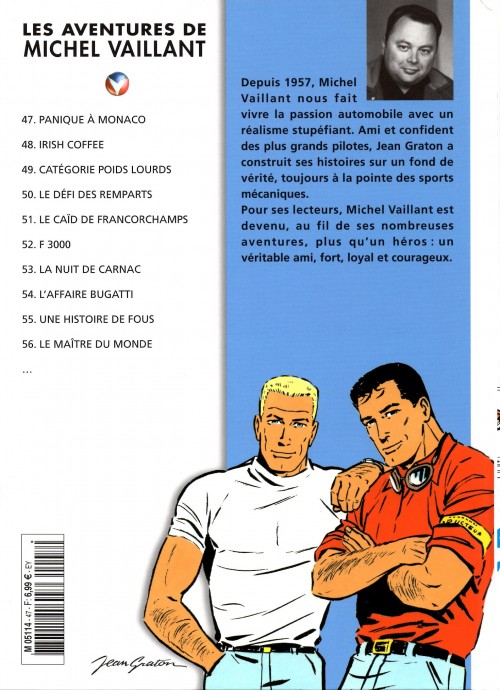 Verso de l'album Michel Vaillant La Collection Tome 47 Panique à Monaco