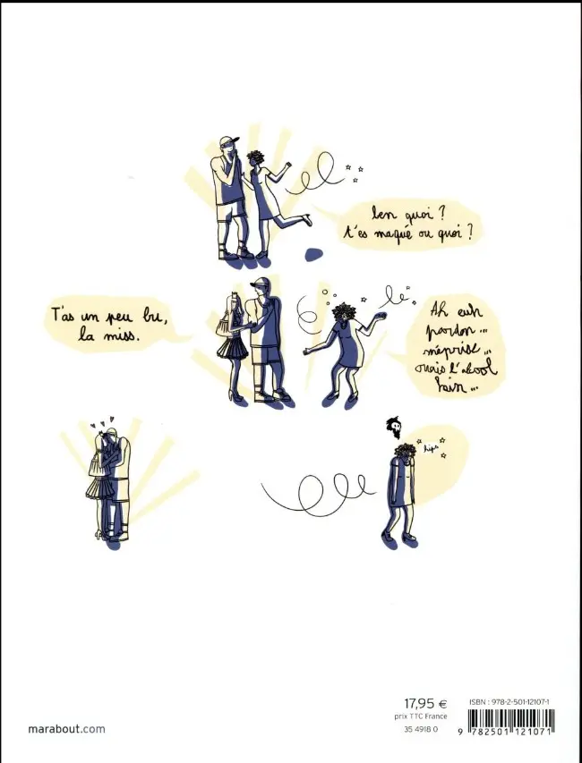Verso de l'album Blanche la colérique