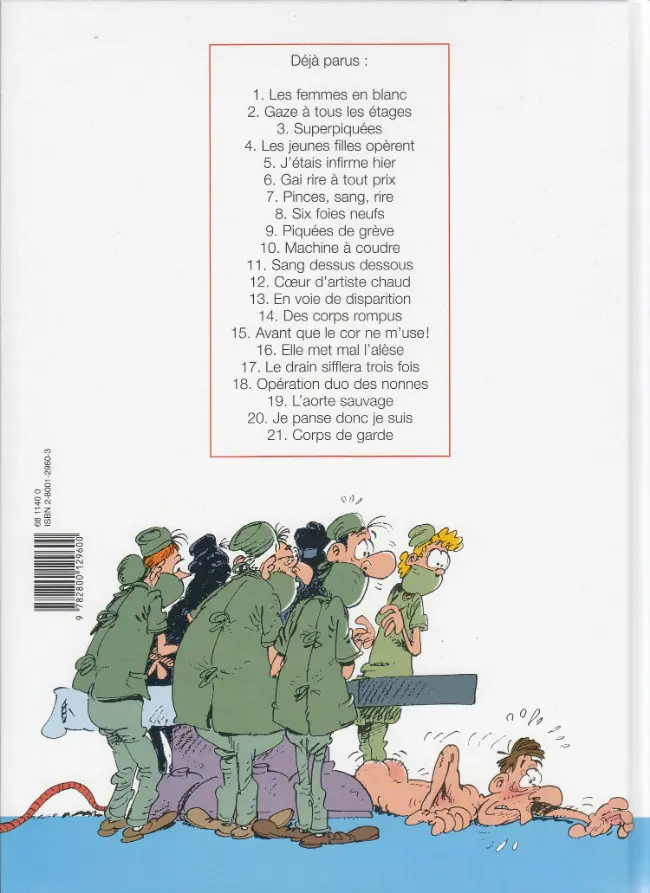 Verso de l'album Les Femmes en Blanc Tome 21 Corps de garde