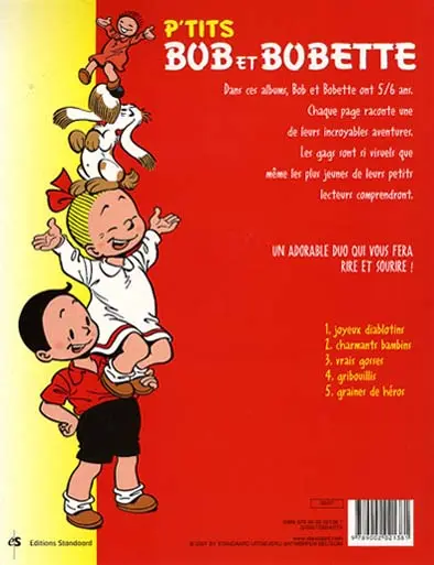 Verso de l'album Bob et Bobette (P'tits) Tome 5 Graines de héros