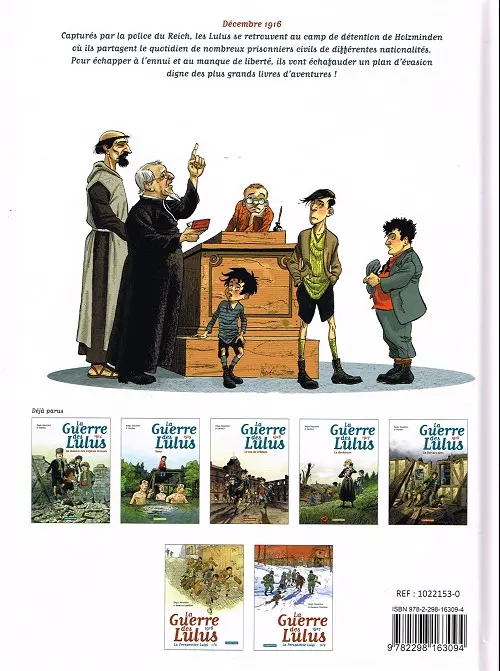 Verso de l'album La Guerre des Lulus La Perspective Luigi 2/2