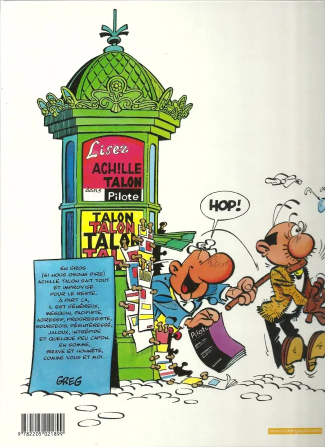 Verso de l'album Achille Talon Tome 30 Achille Talon a un gros nez Ah ! Ah ! Ah !