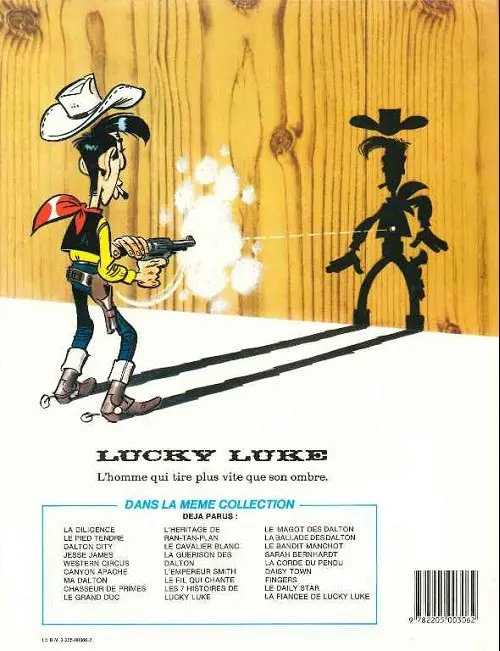 Verso de l'album Lucky Luke Tome 32 La diligence