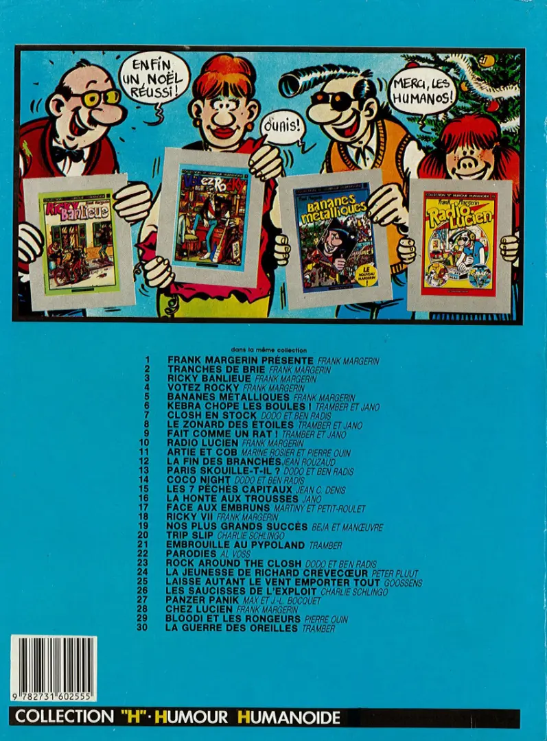 Verso de l'album Ricky Tome 2 Ricky VII