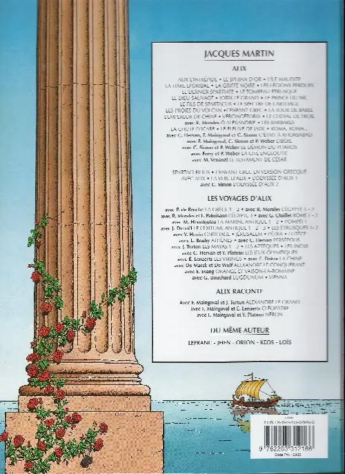 Verso de l'album Alix Tome 16 La tour de Babel