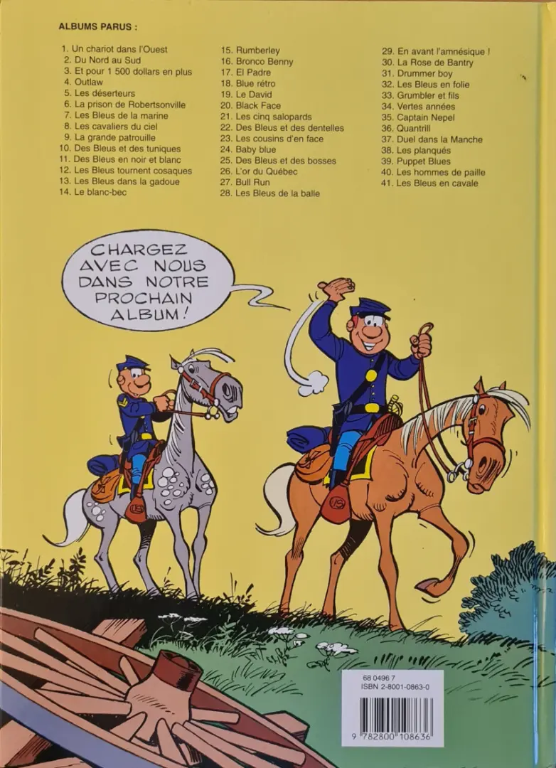 Verso de l'album Les Tuniques Bleues Tome 6 La prison de Robertsonville