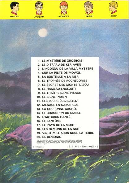 Verso de l'album La Patrouille des Castors Tome 15 L'autobus hanté
