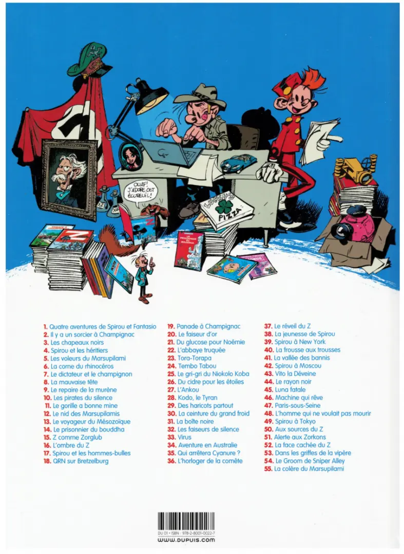 Verso de l'album Spirou et Fantasio Tome 20 Le faiseur d'or