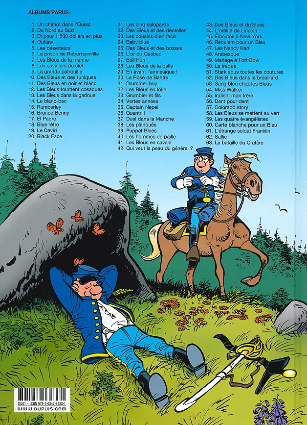 Verso de l'album Les Tuniques Bleues Tome 63 La bataille du Cratère