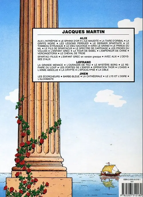 Verso de l'album Alix Tome 18 Vercingétorix