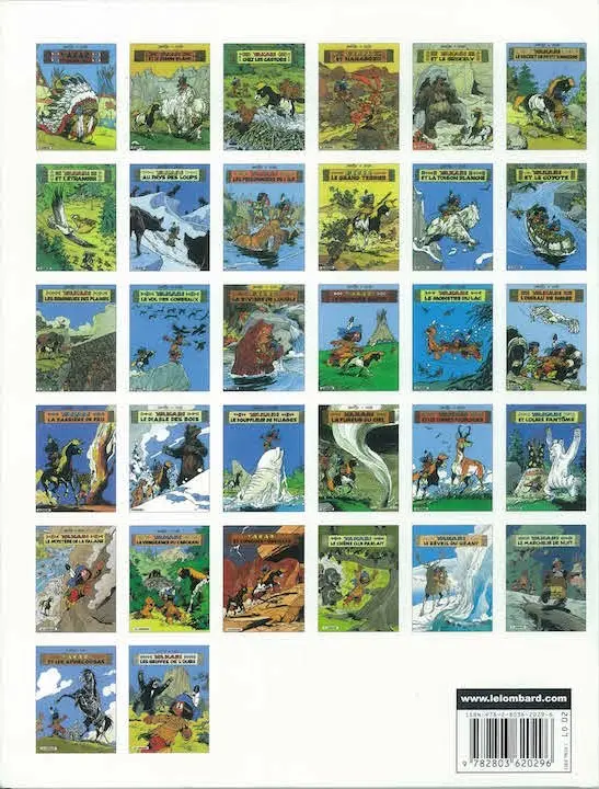 Verso de l'album Yakari Tome 13 Les seigneurs des plaines