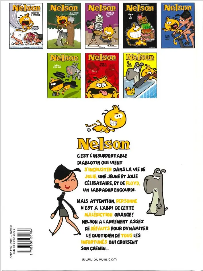 Verso de l'album Nelson Tome 2 Catastrophe naturelle