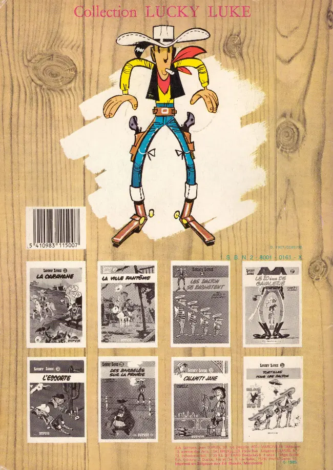 Verso de l'album Lucky Luke Tome 22 Les Dalton dans le blizzard