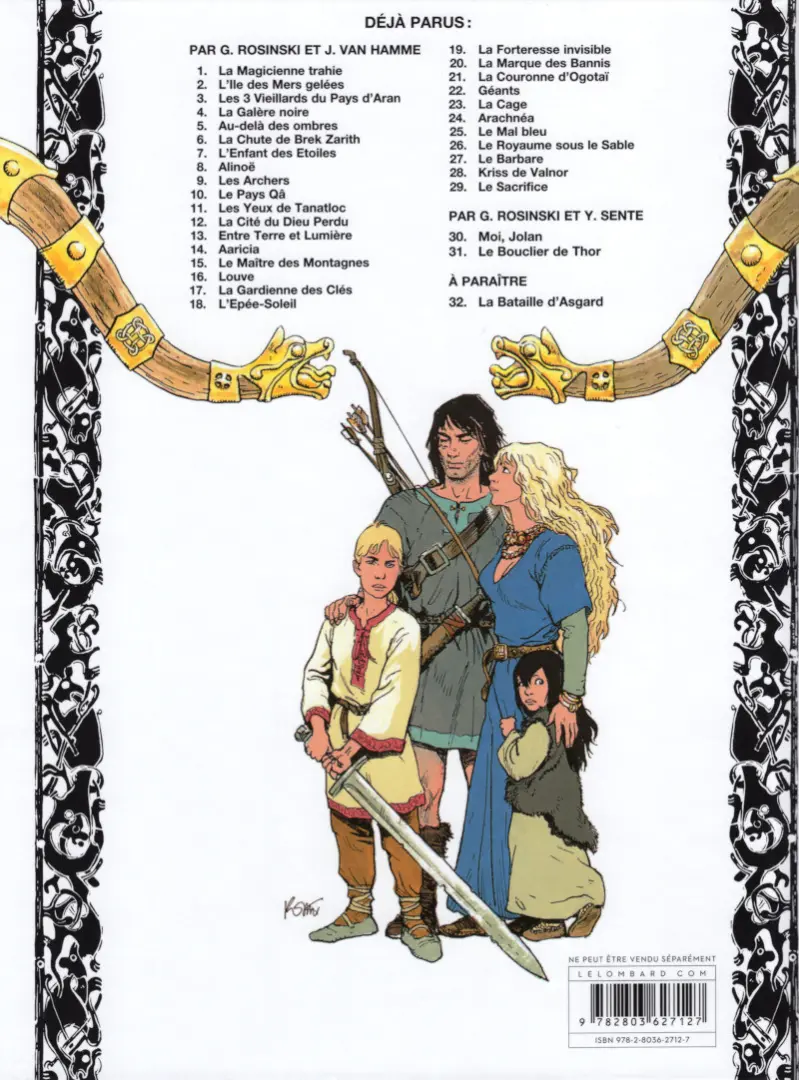 Verso de l'album Thorgal Tome 16 Louve