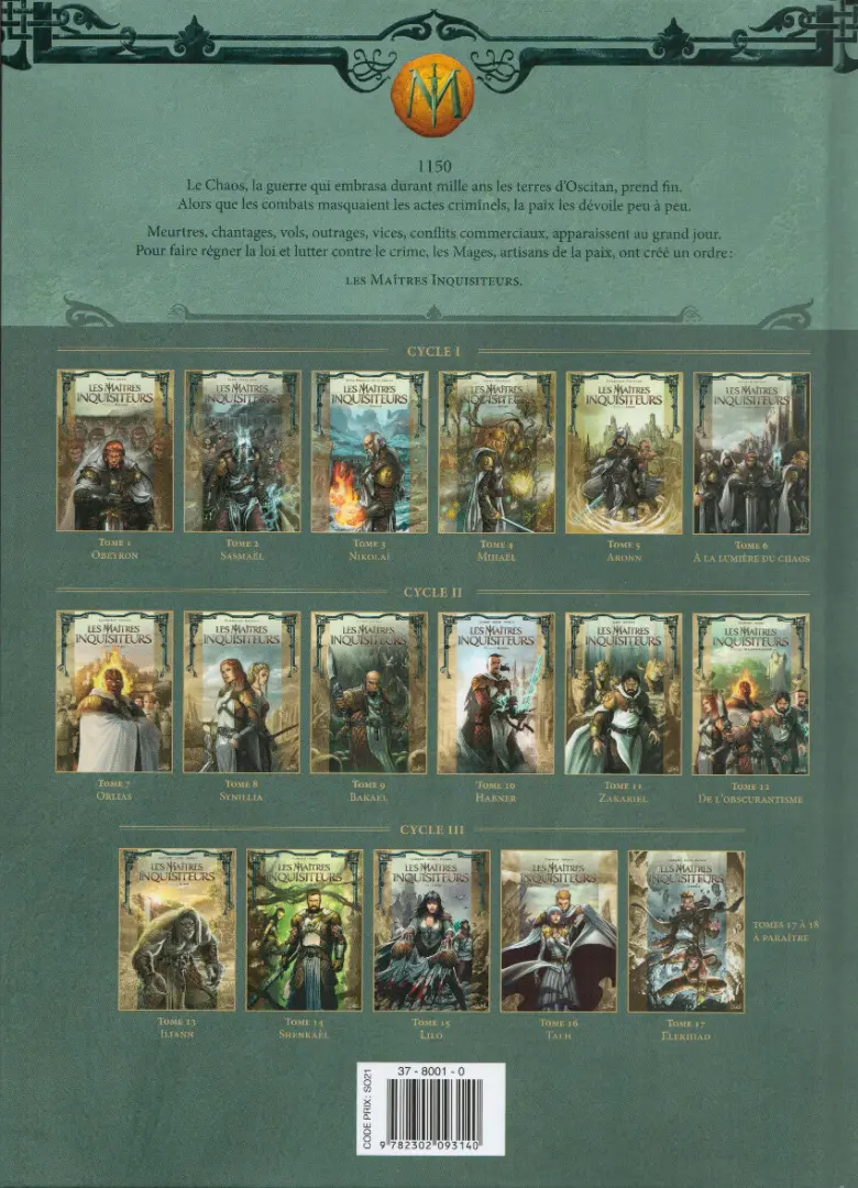 Verso de l'album Les Maîtres inquisiteurs Tome 16 Talh