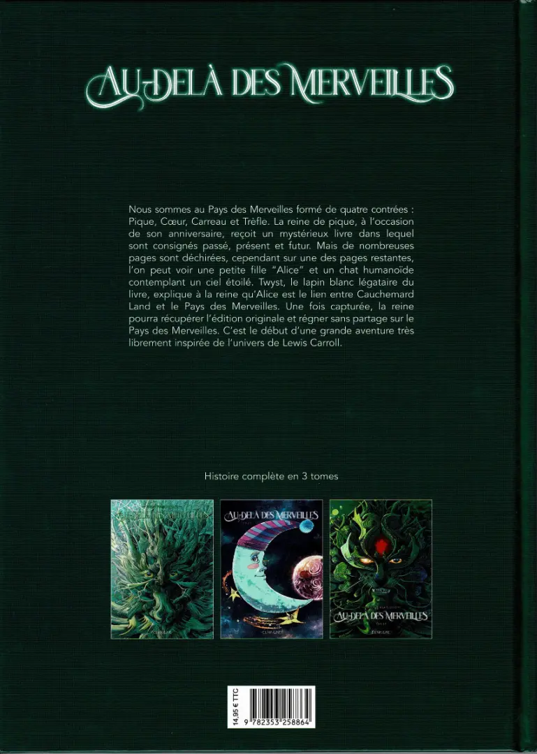 Verso de l'album Au-delà des merveilles Tome 3/3