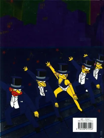 Verso de l'album Les Simpson C'est la fête