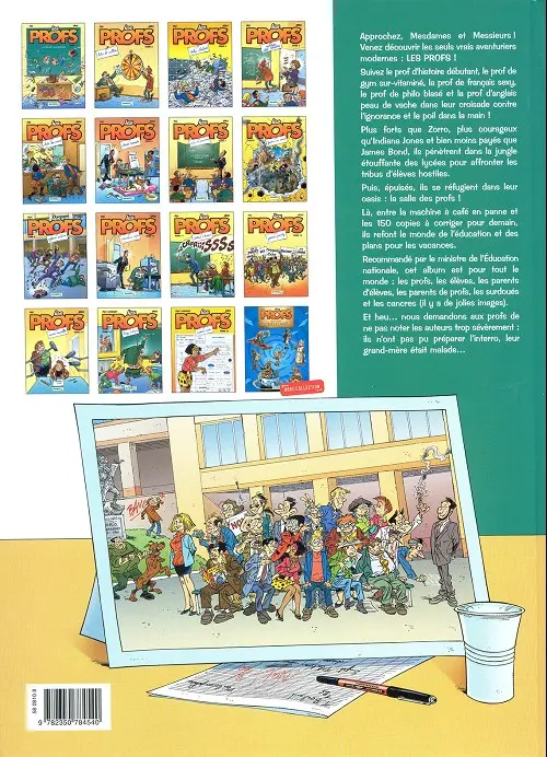 Verso de l'album Les Profs Tome 11 tableau d'horreur