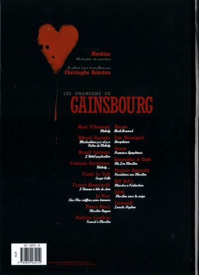 Verso de l'album Les Chansons de Gainsbourg Tome 2 Volutes 2 : Melody & Marilou