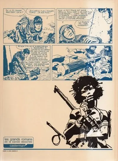 Verso de l'album Corto Maltese Tome 2 Les Éthiopiques