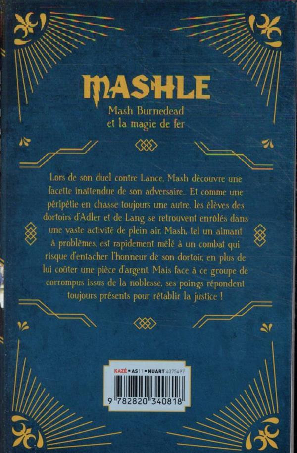 Verso de l'album Mashle 2