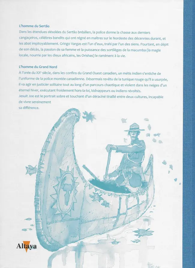 Verso de l'album Tout Pratt Tome 28 Un homme, une aventure - L'Homme du Sertão - L'Homme du Grand Nord