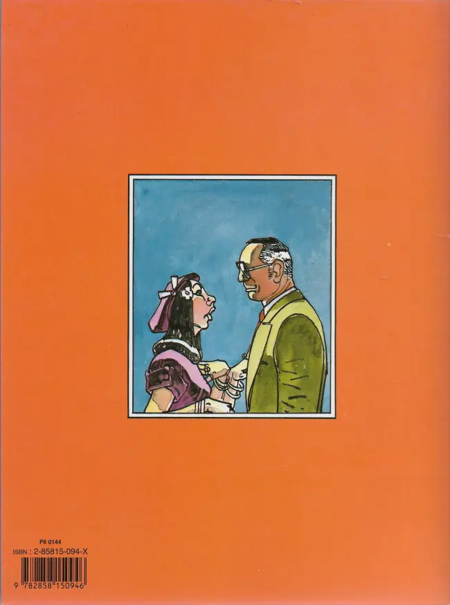 Verso de l'album L'Homme à la valise