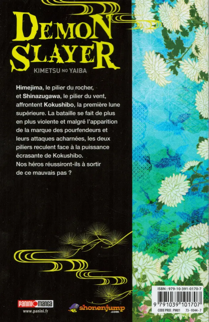 Verso de l'album Demon Slayer - Kimetsu no yaiba 20