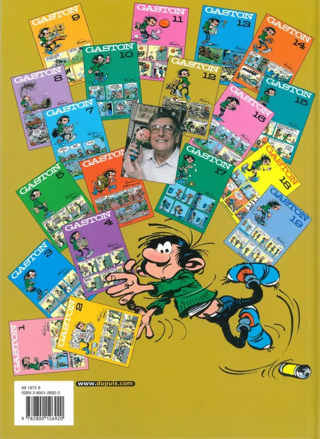Verso de l'album Gaston Tome 12