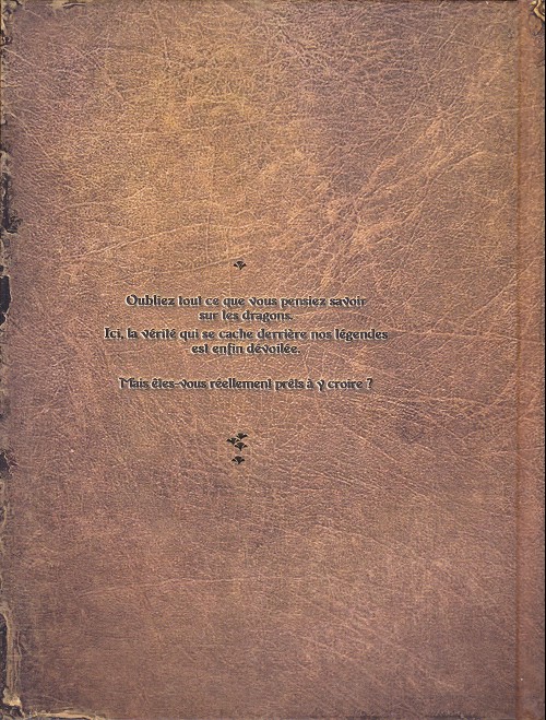 Verso de l'album Draconis Artbook