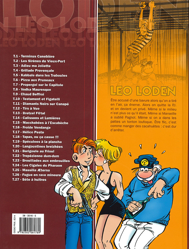 Verso de l'album Léo Loden Tome 27 Sète à huîtres
