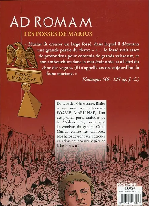 Verso de l'album Ad Romam Tome 2 Les fosses de marius